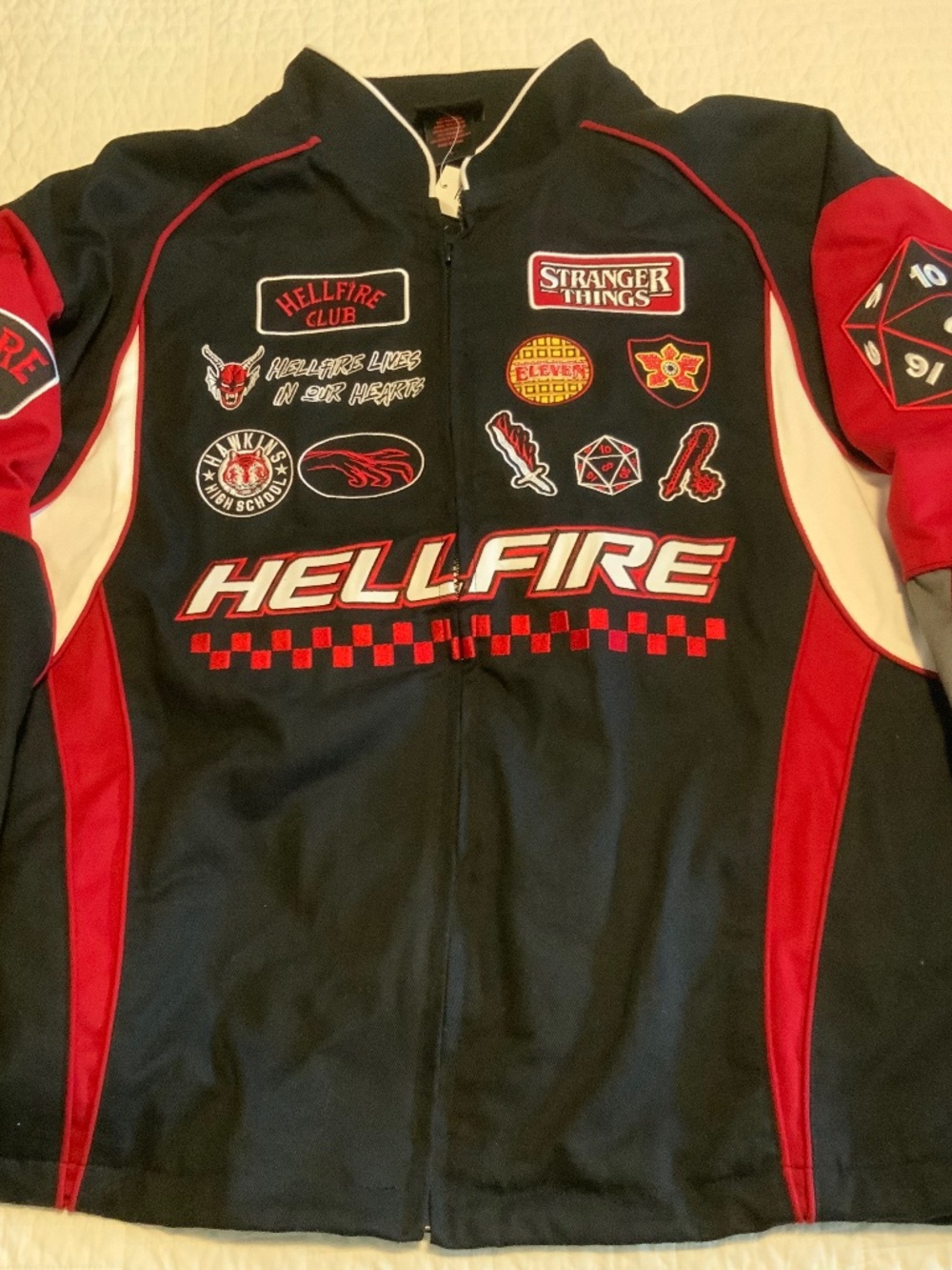 Stranger Things Hellfire Club Moto Jacket - BoxLunch Exclusive Size Large